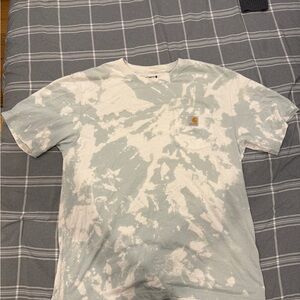 Carhartt Green and White Tie-Dye Tee